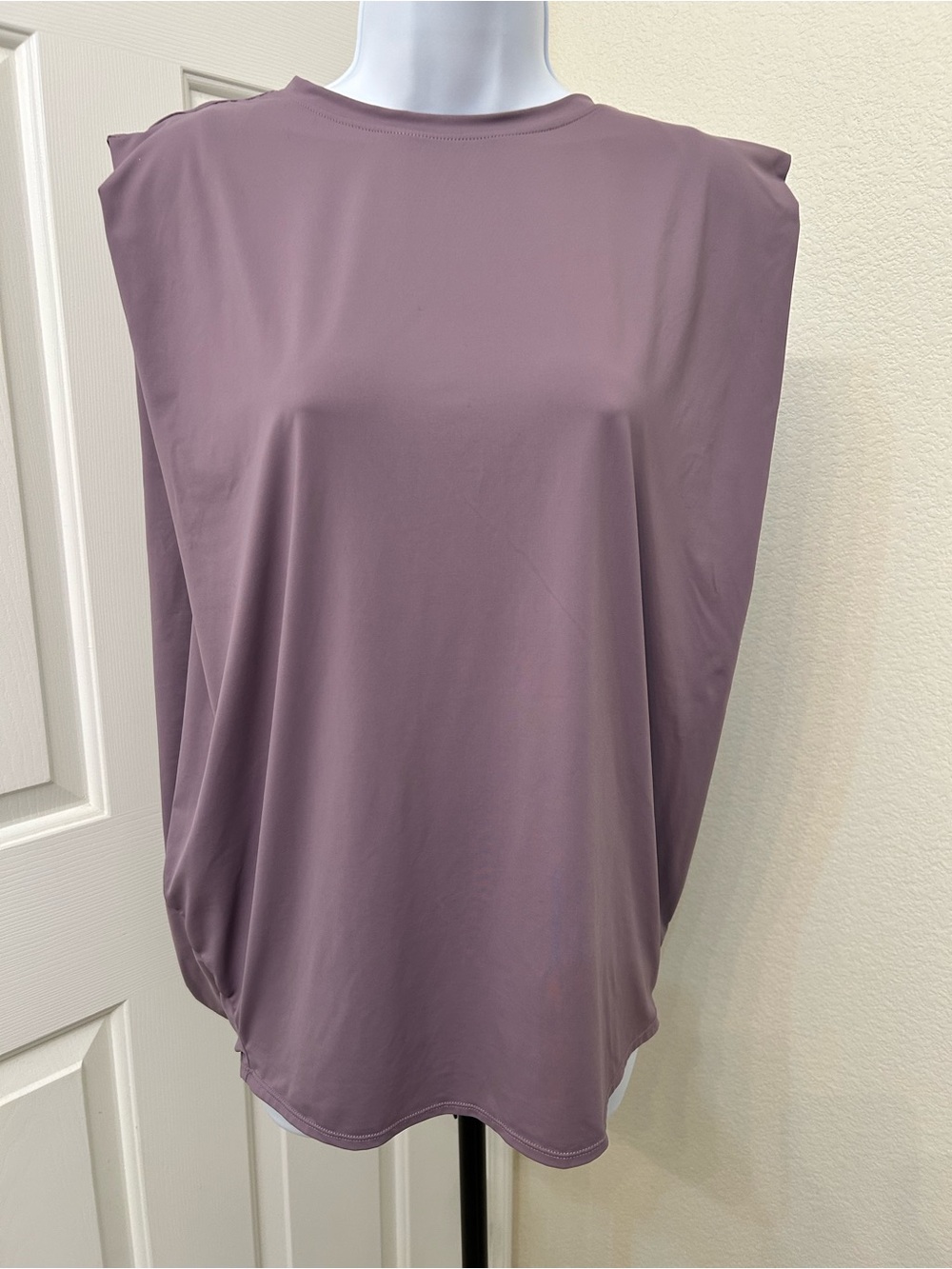 HALARA Mauve Oversized Sleeveless Athletic Tank Top